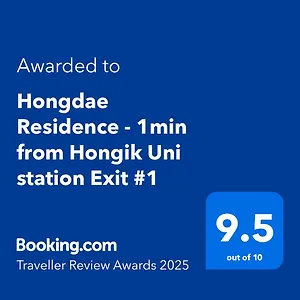 Apartment Hongdae - 1min From Hongik Uni Station Exit #1, Seoul